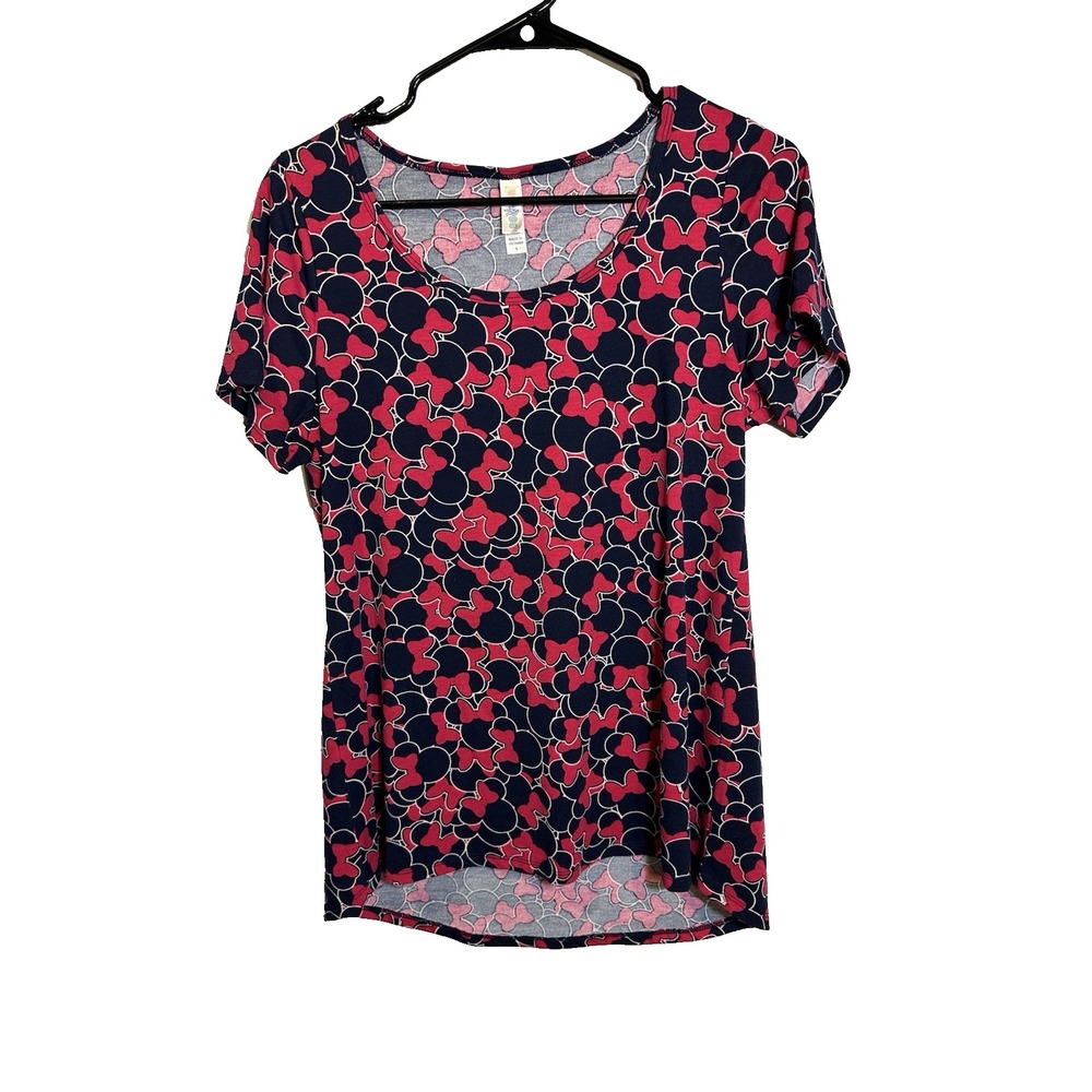 lularoe womens short sleeve disney minnie mouse shirt size small